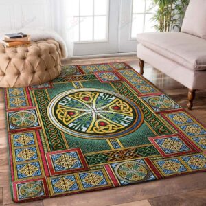 Celtic Colorful Pattern Rug Sport Decor Gift Floor Decor Living Room Carpet Rug Area Rug - e8bbe9c307c1