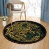 Celtic Dragon Round Carpet Floor Rug Living Room Bedroom Decor Round Area Rug Carpet