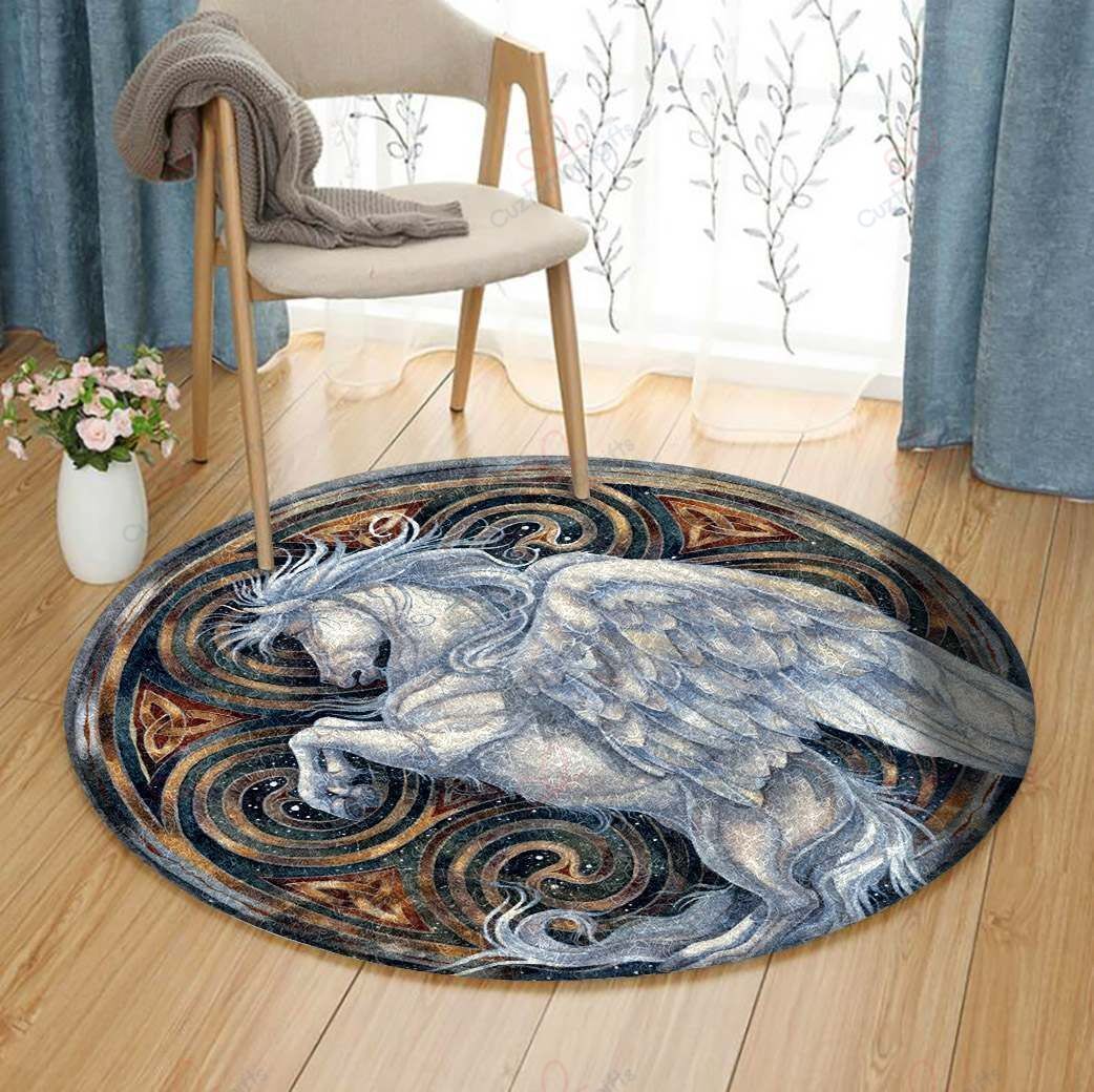 Celtic Horse Round Carpet Floor Rug Living Room Bedroom Decor Round Area Rug Carpet Celtic Horse Round Carpet Floor Rug Living Room Bedroom Decor Round Area Rug Carpet