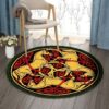 Celtic Horse Pattern Round Carpet Floor Rug Living Room Bedroom Decor Round Area Rug Carpet