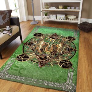 Celtic Mandalas Wolf Rug Sport Decor Gift Floor Decor Living Room Carpet Rug Area Rug - 8af6cefa8cb6