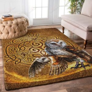 Celtic Owl 1 Rug Sport Decor Gift Floor Decor Living Room Carpet Rug Area Rug - 499e8d4e9098