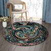 Celtic Pattern 1 Round Carpet Floor Rug Living Room Bedroom Decor Round Area Rug Carpet