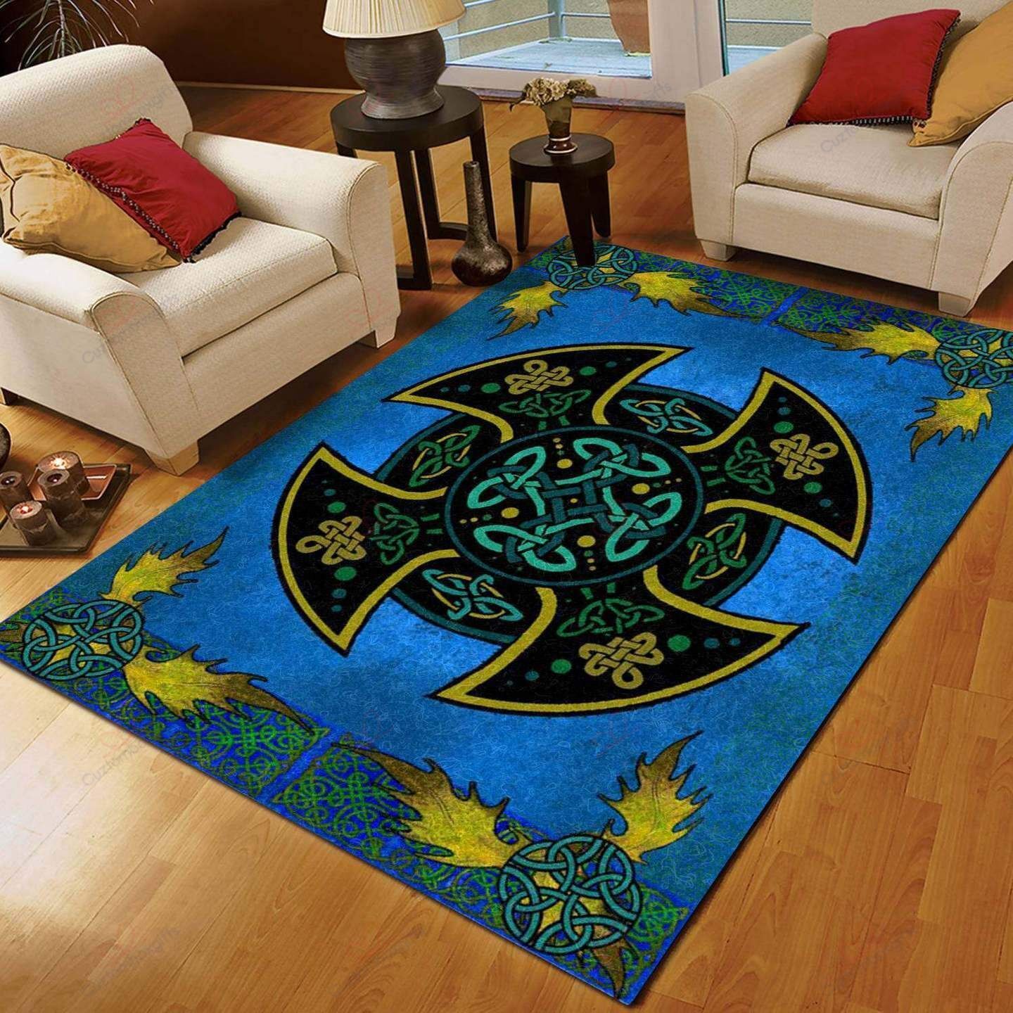 Celtic Pattern 6 Rug Sport Decor Gift Floor Decor Living Room Carpet Rug Area Rug - 08913d05b7d2 Celtic Pattern 6 Rug Sport Decor Gift Floor Decor Living Room Carpet Rug Area Rug - 08913d05b7d2