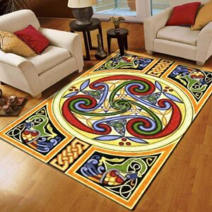 Celtic Pattern 8 Rug Sport Decor Gift Floor Decor Living Room Carpet Rug Area Rug - 326baedf2efb