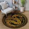 Celtic Pattern Round Carpet Floor Rug Living Room Bedroom Decor Round Area Rug Carpet