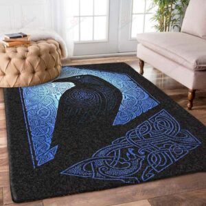 Celtic Raven 2 Rug Sport Decor Gift Floor Decor Living Room Carpet Rug Area Rug - 34280af49544