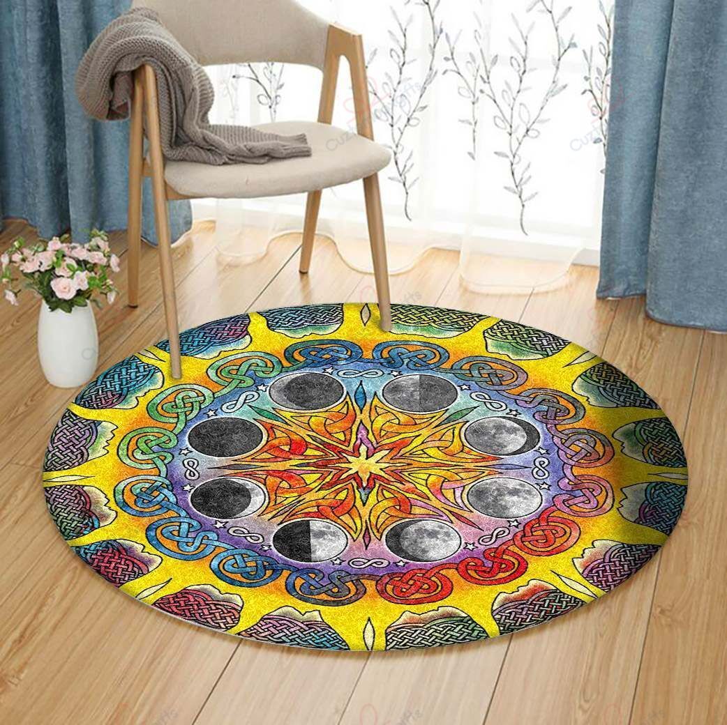 Celtic Stargate Round Carpet Floor Rug Living Room Bedroom Decor Round Area Rug Carpet Celtic Stargate Round Carpet Floor Rug Living Room Bedroom Decor Round Area Rug Carpet