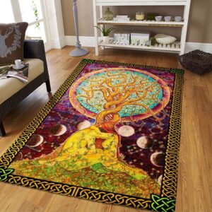 Celtic Tree Art Rug Sport Decor Gift Floor Decor Living Room Carpet Rug Area Rug - 01670b69bb85