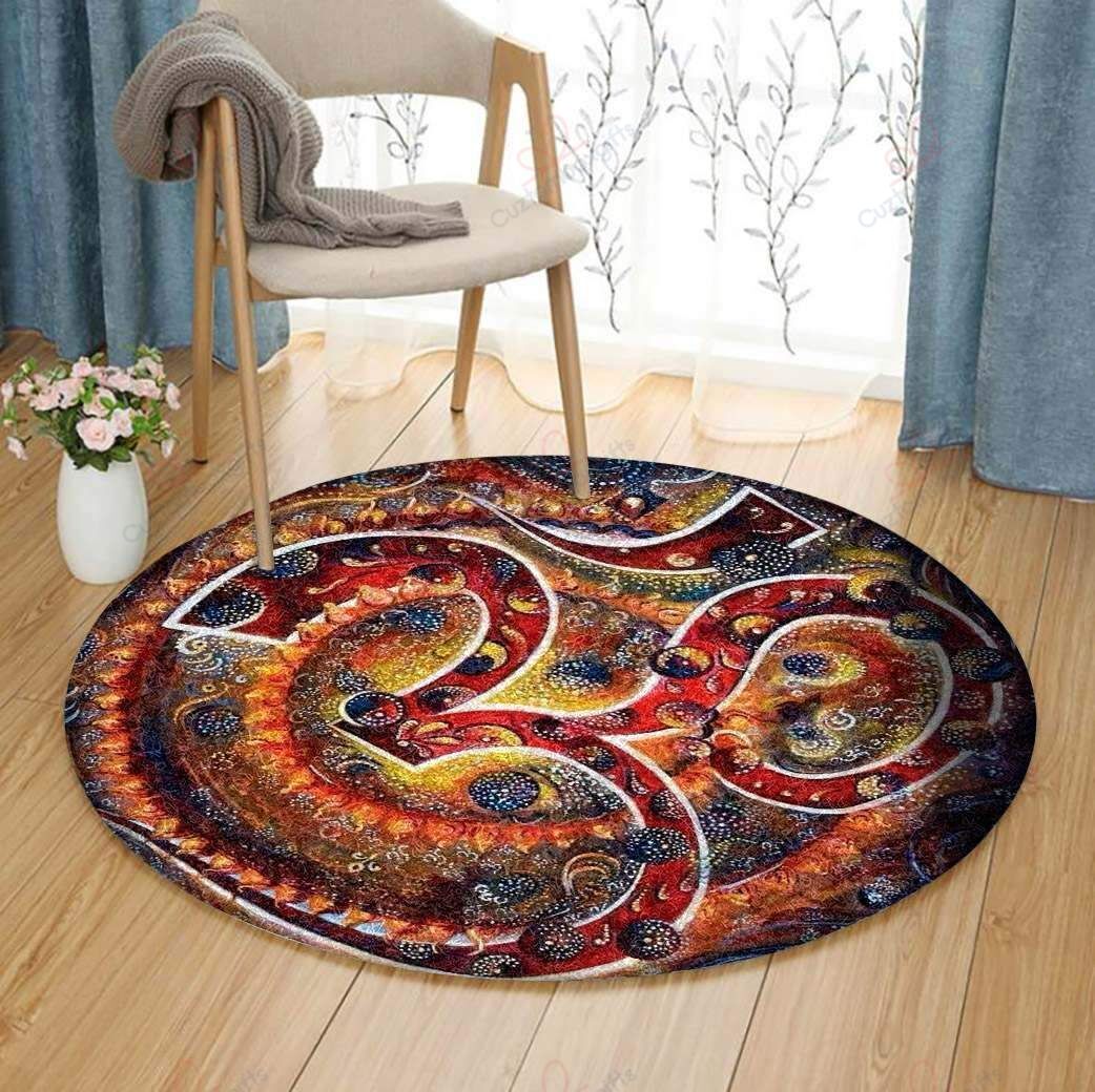 Chakra Contemporary Pattern Round Carpet Floor Rug Living Room Bedroom Decor Round Area Rug Carpet Chakra Contemporary Pattern Round Carpet Floor Rug Living Room Bedroom Decor Round Area Rug Carpet