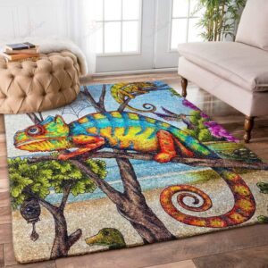 Chameleon Rug Sport Decor Gift Floor Decor Living Room Carpet Rug Area Rug - d65f127a3429