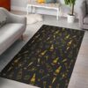 Champagne Gold Glitter Pattern Rug Sport Decor Gift Floor Decor Living Room Carpet Rug Area Rug - c1fb00ee4d7e