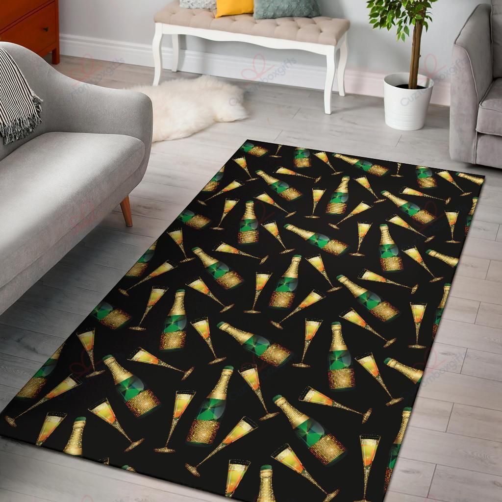 Champagne Pattern 2 Rug Sport Decor Gift Floor Decor Living Room Carpet Rug Area Rug - e29e537f2b93 Champagne Pattern 2 Rug Sport Decor Gift Floor Decor Living Room Carpet Rug Area Rug - e29e537f2b93