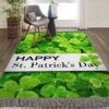 Cheerful Clovers St Patricks Day Rug Sport Decor Gift Floor Decor Living Room Carpet Rug Area Rug - 30d6ed91e3f2