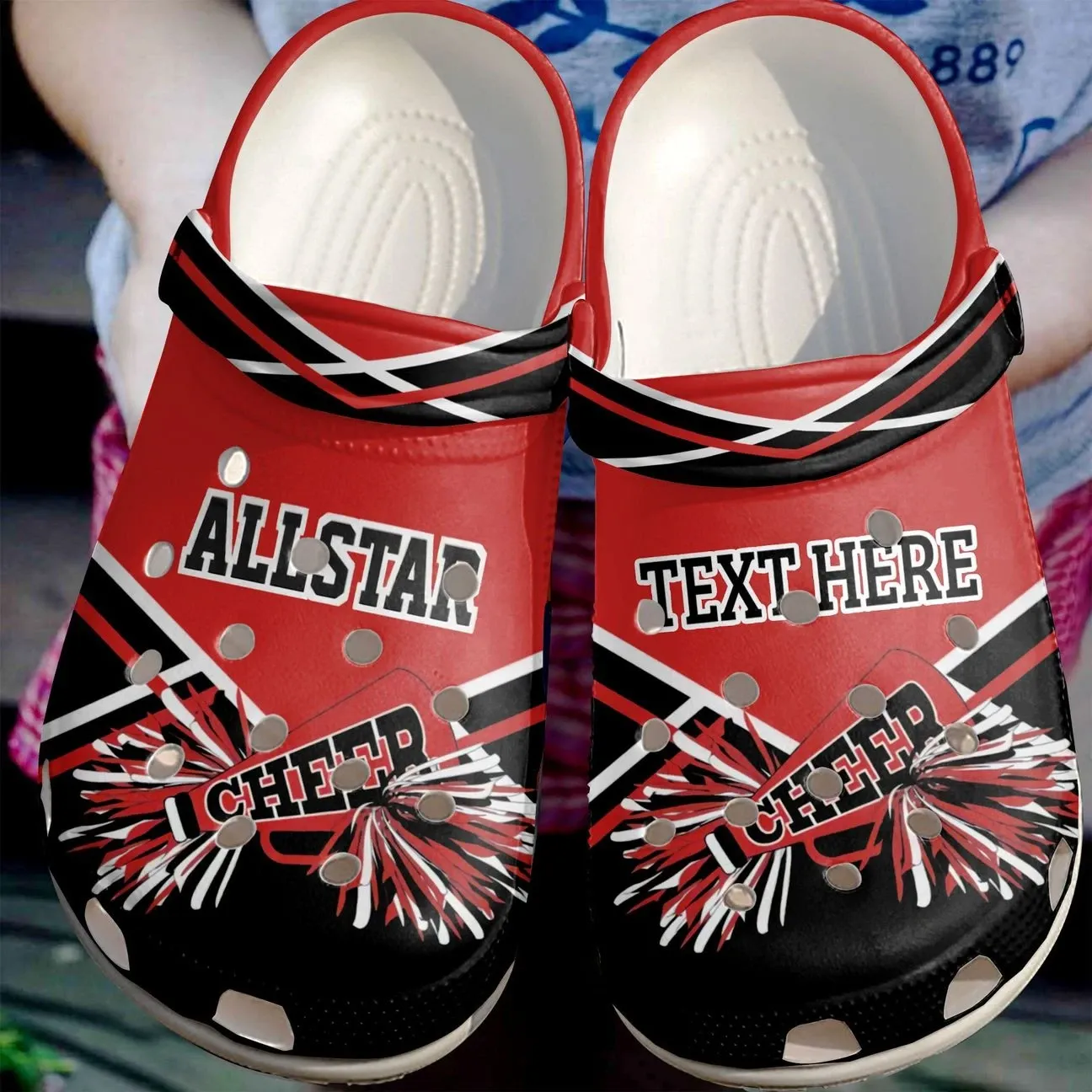 Cheerleader Personalize Clog Custom Crocs Fashionstyle Comfortable For Women Men Kid Print 3D Personalized All Star Cheerleader Personalize Clog Custom Crocs Fashionstyle Comfortable For Women Men Kid Print 3D Personalized All Star