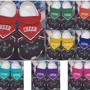 Cheerleader Personalized Clog Custom Crocs Comfortablefashion Style Comfortable For Women Men Kid Print 3D Cheer