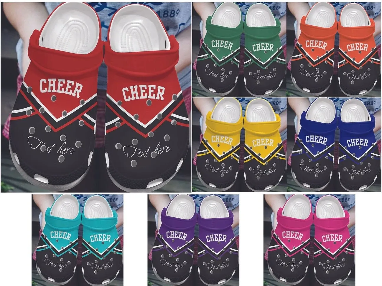 Cheerleader Personalized Clog Custom Crocs Comfortablefashion Style Comfortable For Women Men Kid Print 3D Cheer Cheerleader Personalized Clog Custom Crocs Comfortablefashion Style Comfortable For Women Men Kid Print 3D Cheer
