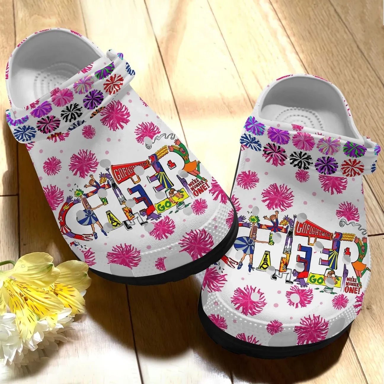 Cheerleader Personalized Clog Custom Crocs Comfortablefashion Style Comfortable For Women Men Kid Print 3D Cheers Cheerleader Personalized Clog Custom Crocs Comfortablefashion Style Comfortable For Women Men Kid Print 3D Cheers