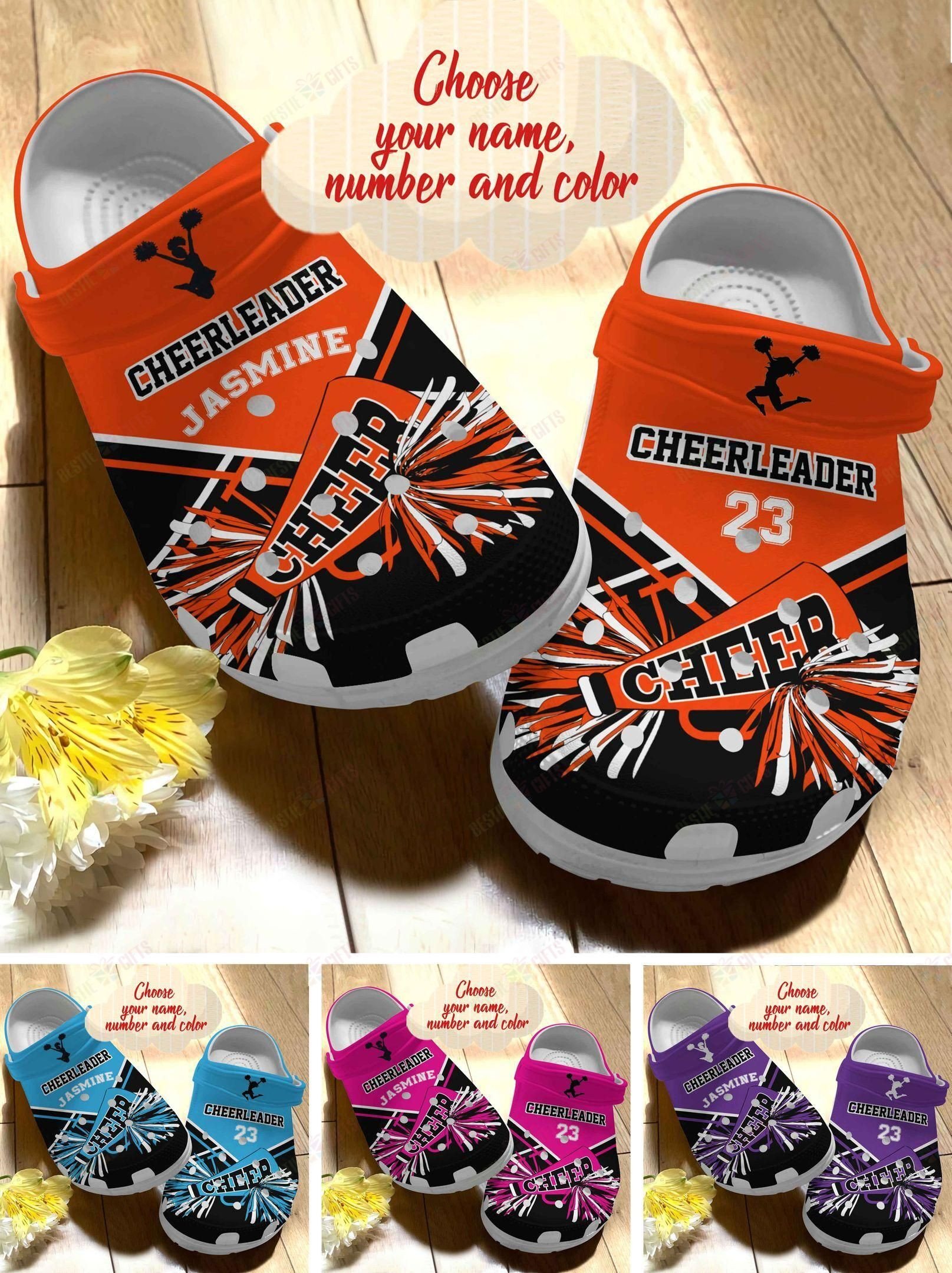 Cheerleader Personalized Crocs Clog Classic Clog Colorful Shoes Cheerleader Personalized Crocs Clog Classic Clog Colorful Shoes