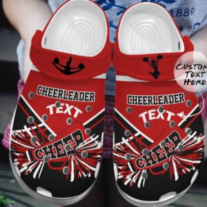 Cheerleading Personalized Clog Custom Crocs Comfortablefashion Style Comfortable For Women Men Kid Print 3D Cheerleader
