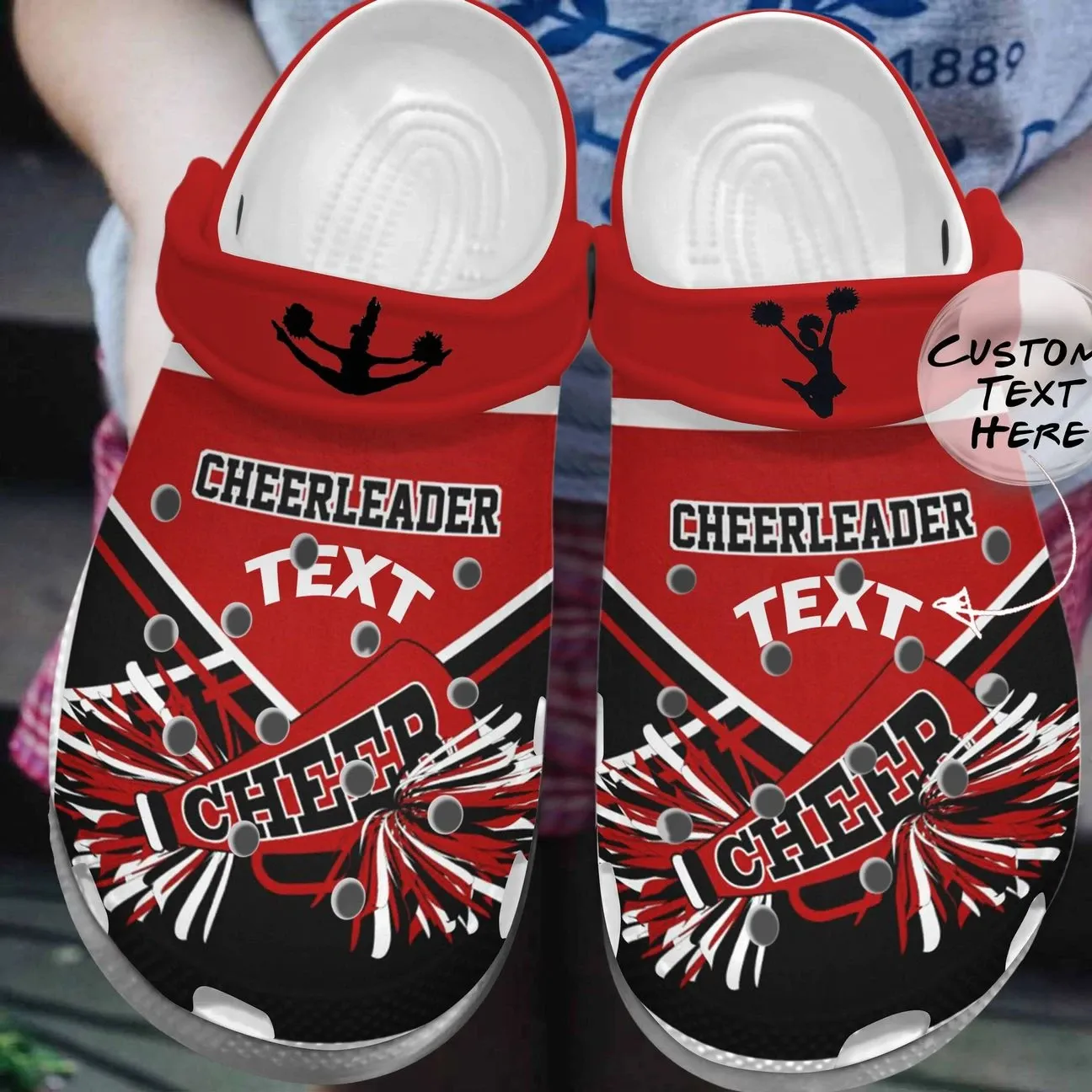 Cheerleading Personalized Clog Custom Crocs Comfortablefashion Style Comfortable For Women Men Kid Print 3D Cheerleader Cheerleading Personalized Clog Custom Crocs Comfortablefashion Style Comfortable For Women Men Kid Print 3D Cheerleader