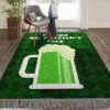Cheers Green Beer Happy St Patricks Day Rug Sport Decor Gift Floor Decor Living Room Carpet Rug Area Rug - c7c842b08dff