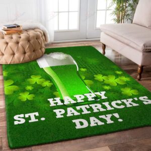 Cheers Love Beer Happy St Patricks Day Rug Sport Decor Gift Floor Decor Living Room Carpet Rug Area Rug - 3c0340da19bb