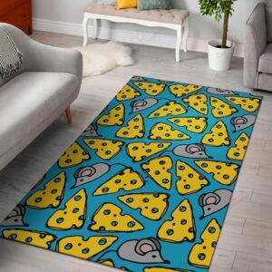 Cheese Mouse Pattern Rug Sport Decor Gift Floor Decor Living Room Carpet Rug Area Rug - eb697d83739a