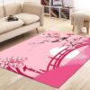 Cherry Blossom Rug Sport Decor Gift Floor Decor Living Room Carpet Rug Area Rug - 89ed382cb1be
