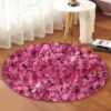 Cherry Blossom Round Carpet Floor Rug Living Room Bedroom Decor Round Area Rug Carpet
