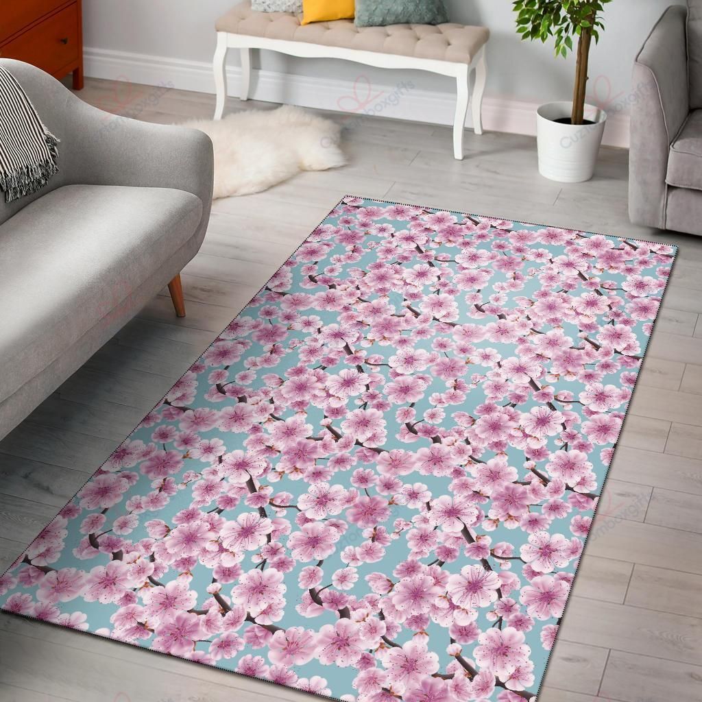 Cherry Blossom Pattern 1 Rug Sport Decor Gift Floor Decor Living Room Carpet Rug Area Rug - 9500af41bd3a Cherry Blossom Pattern 1 Rug Sport Decor Gift Floor Decor Living Room Carpet Rug Area Rug - 9500af41bd3a