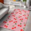 Cherry Heart Dot Pattern Rug Sport Decor Gift Floor Decor Living Room Carpet Rug Area Rug - ad049603374b