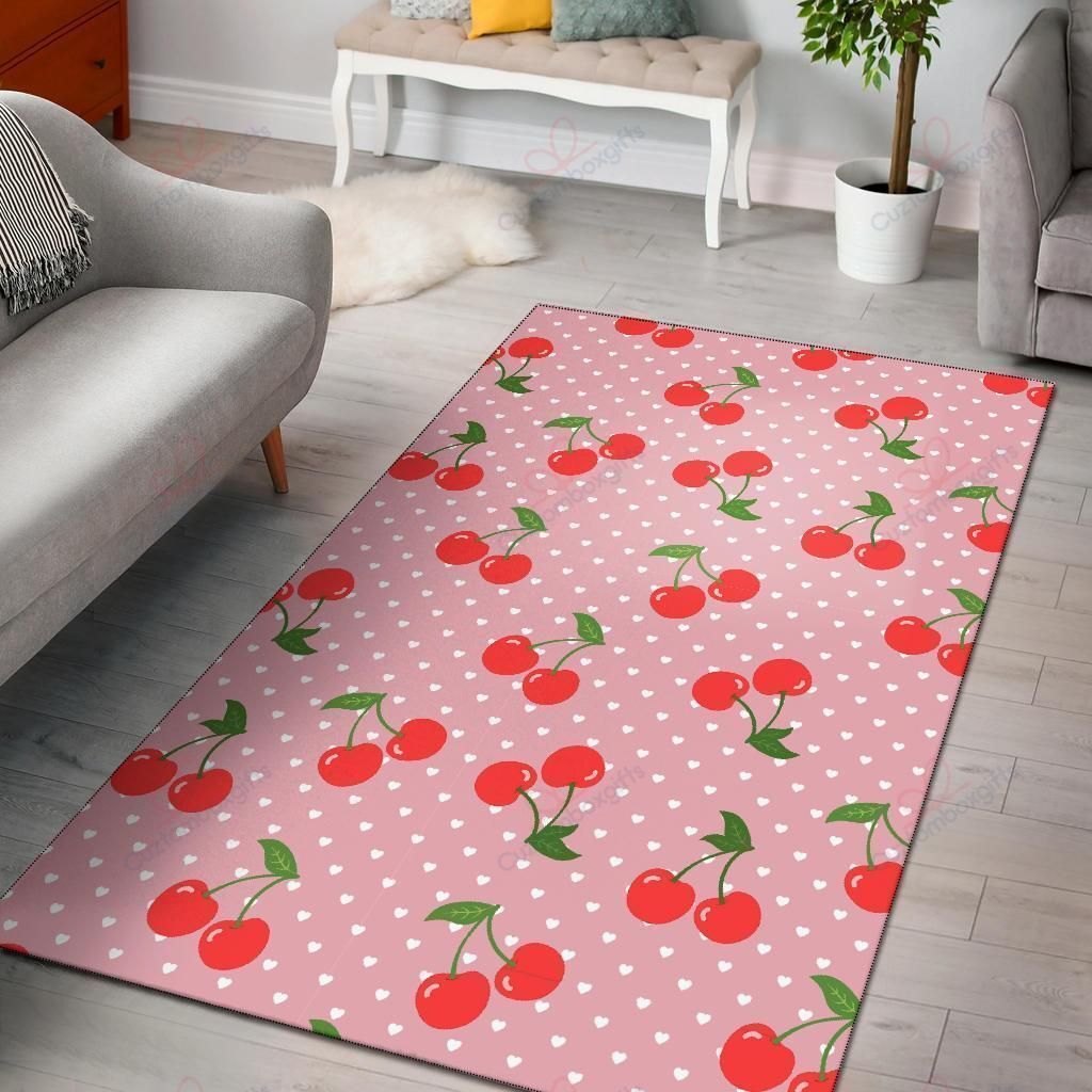 Cherry Heart Dot Pattern Rug Sport Decor Gift Floor Decor Living Room Carpet Rug Area Rug - 2bbe30c69559 Cherry Heart Dot Pattern Rug Sport Decor Gift Floor Decor Living Room Carpet Rug Area Rug - 2bbe30c69559