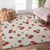 Cherry Red Rug Sport Decor Gift Floor Decor Living Room Carpet Rug Area Rug - 2821d80ff692