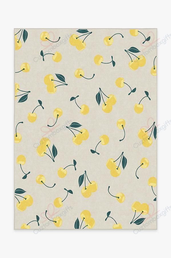 Cherry Yellow Rug Sport Decor Gift Floor Decor Living Room Carpet Rug Area Rug - 9e4e1f74280b Cherry Yellow Rug Sport Decor Gift Floor Decor Living Room Carpet Rug Area Rug - 9e4e1f74280b