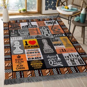 Chess 01 Rug Sport Decor Gift Floor Decor Living Room Carpet Rug Area Rug - 2a1d14386046