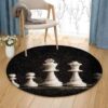 Chess Round Carpet Floor Rug Living Room Bedroom Decor Round Area Rug Carpet
