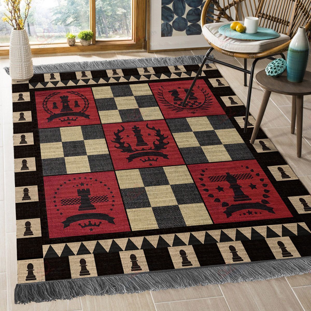 Chess Rug Sport Decor Gift Floor Decor Living Room Carpet Rug Area Rug - f9da89315307 Chess Rug Sport Decor Gift Floor Decor Living Room Carpet Rug Area Rug - f9da89315307