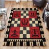 Chess Rug Sport Decor Gift Floor Decor Living Room Carpet Rug Area Rug - 6ce4a2352384