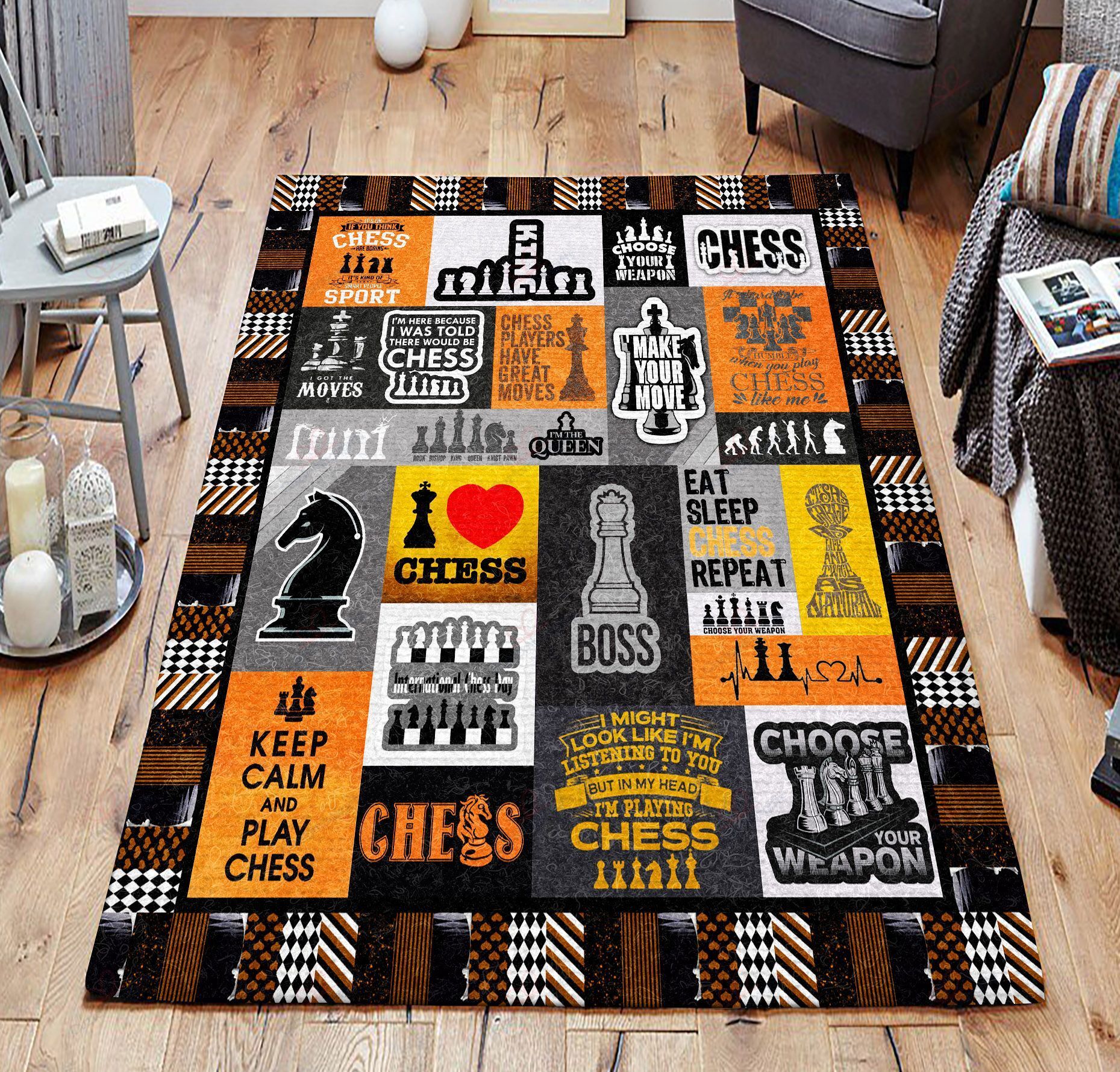 Chess Rug Sport Decor Gift Floor Decor Living Room Carpet Rug Area Rug - d06377e7c56b Chess Rug Sport Decor Gift Floor Decor Living Room Carpet Rug Area Rug - d06377e7c56b