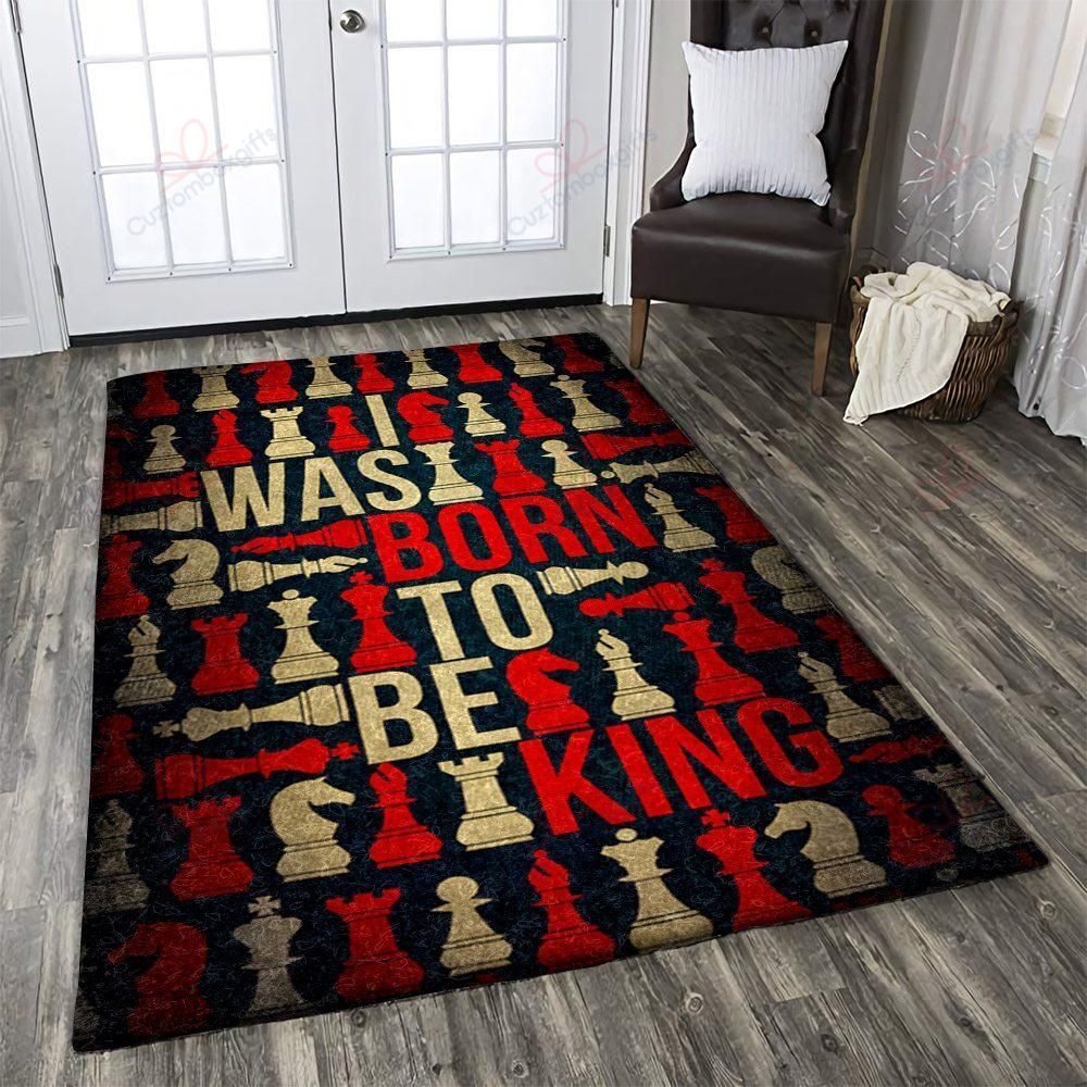 Chess I Was Born To Be King Rug Sport Decor Gift Floor Decor Living Room Carpet Rug Area Rug - f3c8871b1517 Chess I Was Born To Be King Rug Sport Decor Gift Floor Decor Living Room Carpet Rug Area Rug - f3c8871b1517