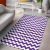 Chevron Purple Pattern Rug Sport Decor Gift Floor Decor Living Room Carpet Rug Area Rug - 5302d8ff63d0