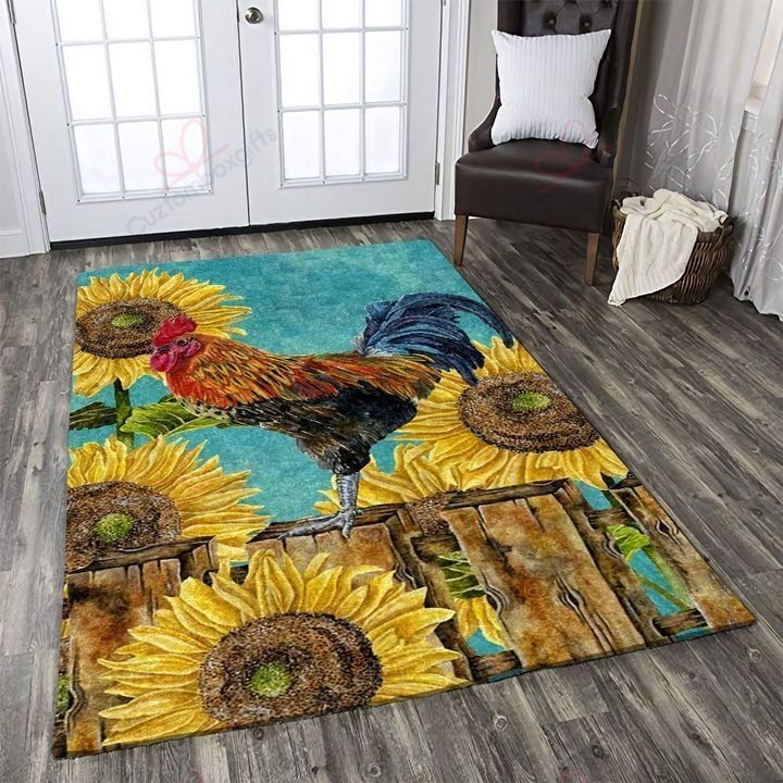 Chicken And Sunflower Rug Sport Decor Gift Floor Decor Living Room Carpet Rug Area Rug - 4ccd27a890aa Chicken And Sunflower Rug Sport Decor Gift Floor Decor Living Room Carpet Rug Area Rug - 4ccd27a890aa