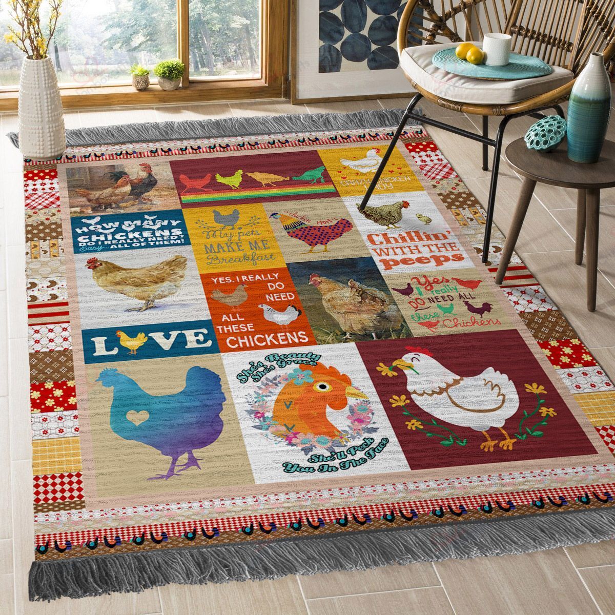 Chicken Chilling With Them Rug Sport Decor Gift Floor Decor Living Room Carpet Rug Area Rug - 3e0751ad1740 Chicken Chilling With Them Rug Sport Decor Gift Floor Decor Living Room Carpet Rug Area Rug - 3e0751ad1740