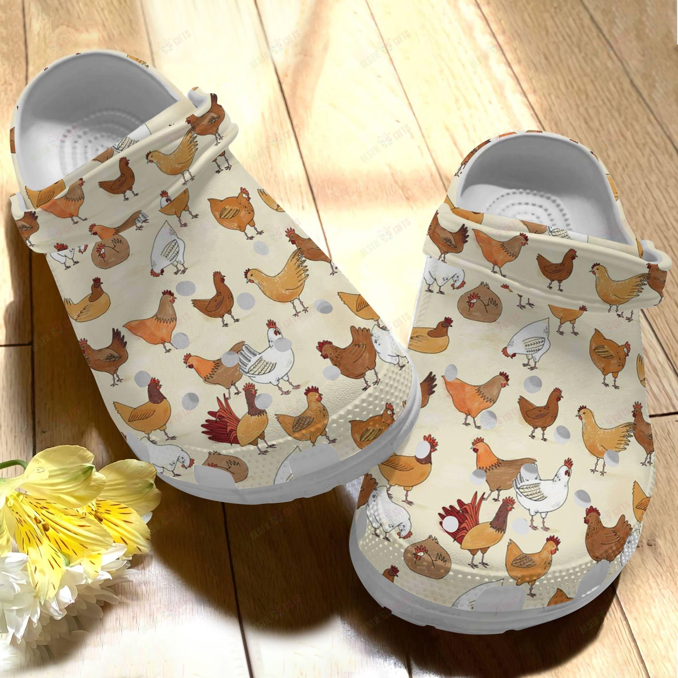 Chicken Crocs Clog Classic Clog Cute Shoes Chicken Crocs Clog Classic Clog Cute Shoes