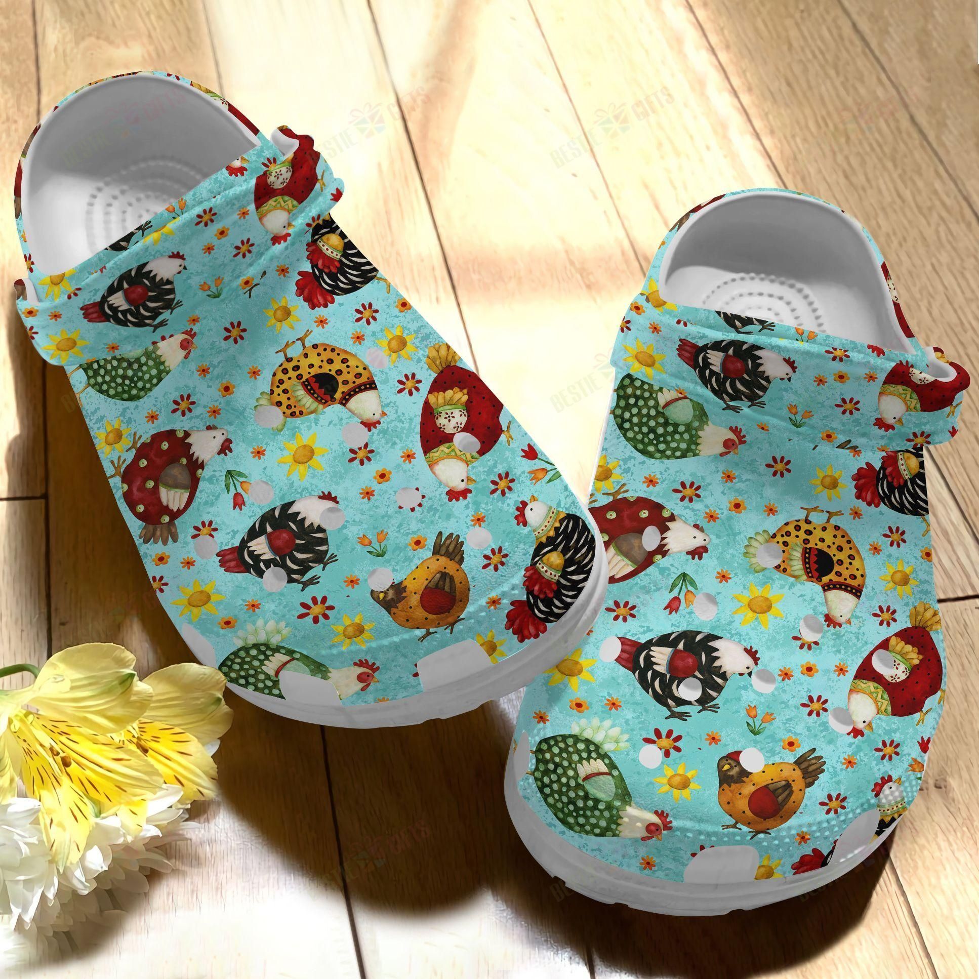 Chicken Crocs Clog Classic Clog Sunny Day Shoes Chicken Crocs Clog Classic Clog Sunny Day Shoes