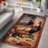 Chicken Family Rug Sport Decor Gift Floor Decor Living Room Carpet Rug Area Rug - 789f83ceadae