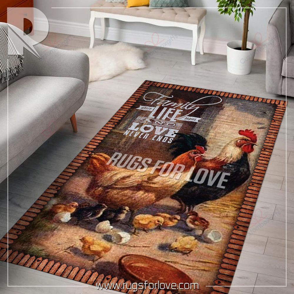 Chicken Family Rug Sport Decor Gift Floor Decor Living Room Carpet Rug Area Rug - 789f83ceadae Chicken Family Rug Sport Decor Gift Floor Decor Living Room Carpet Rug Area Rug - 789f83ceadae