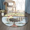 Chicken Farm Round Carpet Floor Rug Living Room Bedroom Decor Round Area Rug Carpet