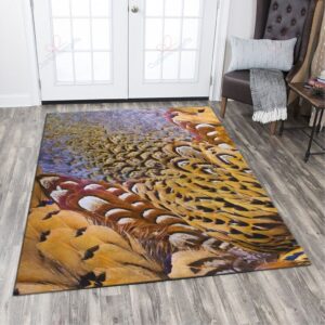 Chicken Feathers Rug Sport Decor Gift Floor Decor Living Room Carpet Rug Area Rug - 57e82d34f6ad